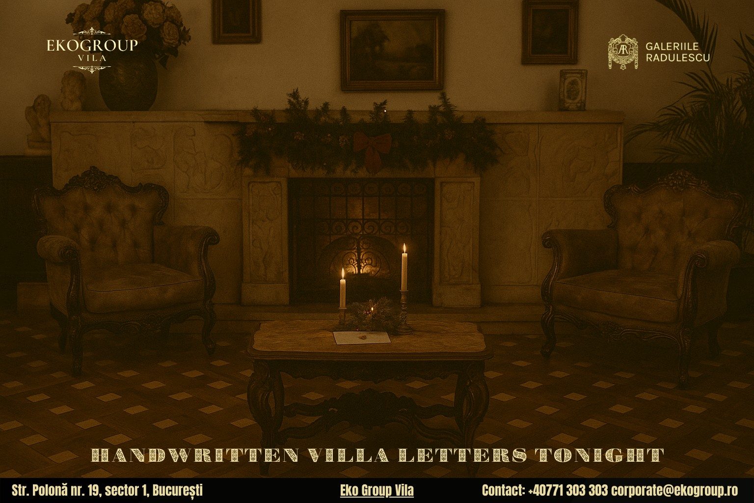 Scrisoare de Craciun în anii ’30: O incursiune fermecătoare în spiritul Crăciunului interbelic la Eko Group Vila